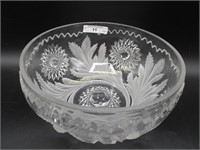 Millersburg crystal frosted Hobstar & Feather-