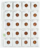 Coin 20 Carded Proof Lincoln Cents