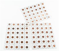 Coin 90 Carded Lincoln Cents Uncirculated