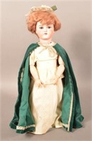 German Bisque Head Doll Signed Germany B.6.