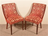 Pair of Federal Style Upholstered Side Chairs