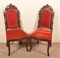 Pair of Walnut Period Style Chairs