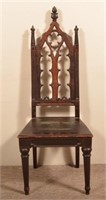 Victorian Gothic Rose Wood Side Chair