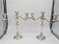 PAIR OF GORHAM STERLING CANDLE STICKS