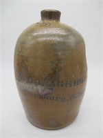 EARLY 1900S POTTERY JUG A.P. DONAGHHO WV