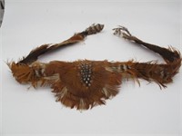 VINTAGE FEATHER HAT BAND 30" LONG