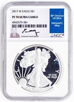 Coin 2017-W Silver Eagle NGC PF70 Ultra Cameo