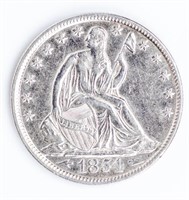 Coin 1854-O Arrows Seated Half Dollar Choice AU*