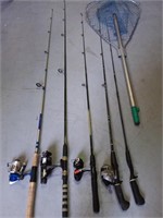Fishing Rods & Net