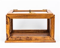 Vintage Wood & Glass Display Case
