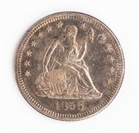 Coin 1856-O   Seated Liberty Quarter Choice AU*