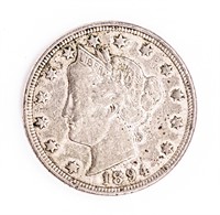 Coin 1894 Liberty Nickel in Very Fine