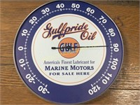 Gulfpride Oil Marine Motors thermometer