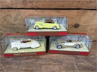 3 x Matchbox Models of Yesteryear Vintage Cars
