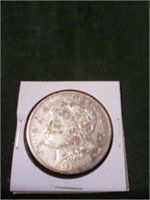1921-D Morgan silver dollar. Last year for