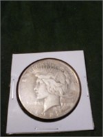 1922 Silver Peace dollar. First year for peace