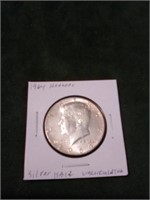 1964 Kennedy silver half dollar, uncirculated