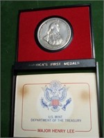 Americas first medals, Major Henry Lee