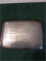 Silver cigarette case, stamped LaMade Sterling