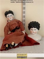 Antique Porcelain Doll & Head