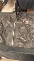 56 black leather jacket