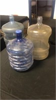 3 large plastic bottles