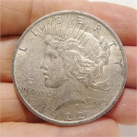 1922 Peace Dollar Silver Coin