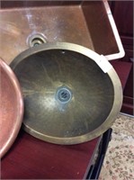 Oval brass looking bar sink