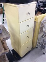 Tall yellow cabinet