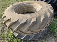 (2) 18.4X34 TRACTOR TIRES ON RIMS