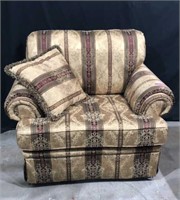 Upholstered Overstuffed Chair W