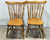 Two Maple Windsor Chairs K11C