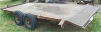 16’ homemade tandem trailer w/steel floor