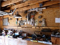Entire Contents of South West Wall above Workbench