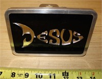 1"Jesus" trailer hitch receiver cover like new