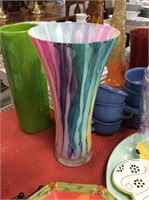 Pastel colored vase