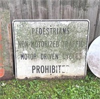 Prohibited Aluminum Sign