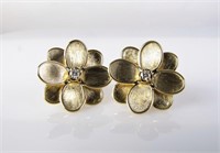 Marco Bicego Petali 18K Earrings, Diamond