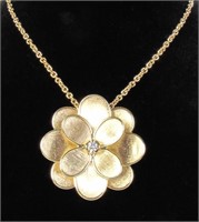 Marco Bicego Petali 18K Necklace, Diamond