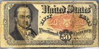1875 US Fractional Currency 50 Cent Bill XF