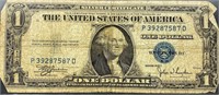 1935 US $1 Blue Seal Bill NICELY CIRCULATED