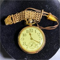 Elgin 15 Jewel Gold Filled Pocket Watch HIGH END