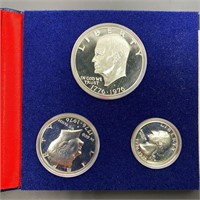1776-1976-S 3 Coin Silver Set GEM PROOF