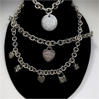 Vintage Tiffany & Co. Necklace & Bracelet Set SILV
