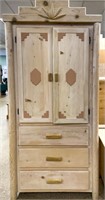 Furniture Handcrafted Custom Pine Southwest Armoir