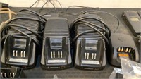 Assorted Radios, Chargers & Batteries
