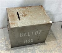 Vintage Metal Ballot Box K