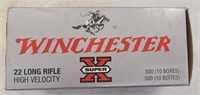 Winchester High Velocity 22 Long Rifle Cartridges