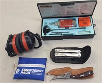 Pistol Cleaning kit, Multi tool, Oldtimer Knife