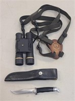 Leupold Binoculars and Buck Knife